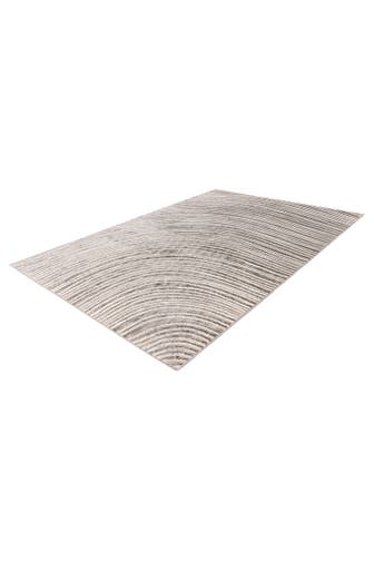 KAYOOM Wohnzimmer Kurzflor Teppich Chalk 425 Silber / Beige