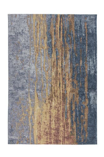ARTE ESPINA Wohnzimmer Teppich Kurzflorteppich Blaze 325 115 x 170 cm in beige - blau