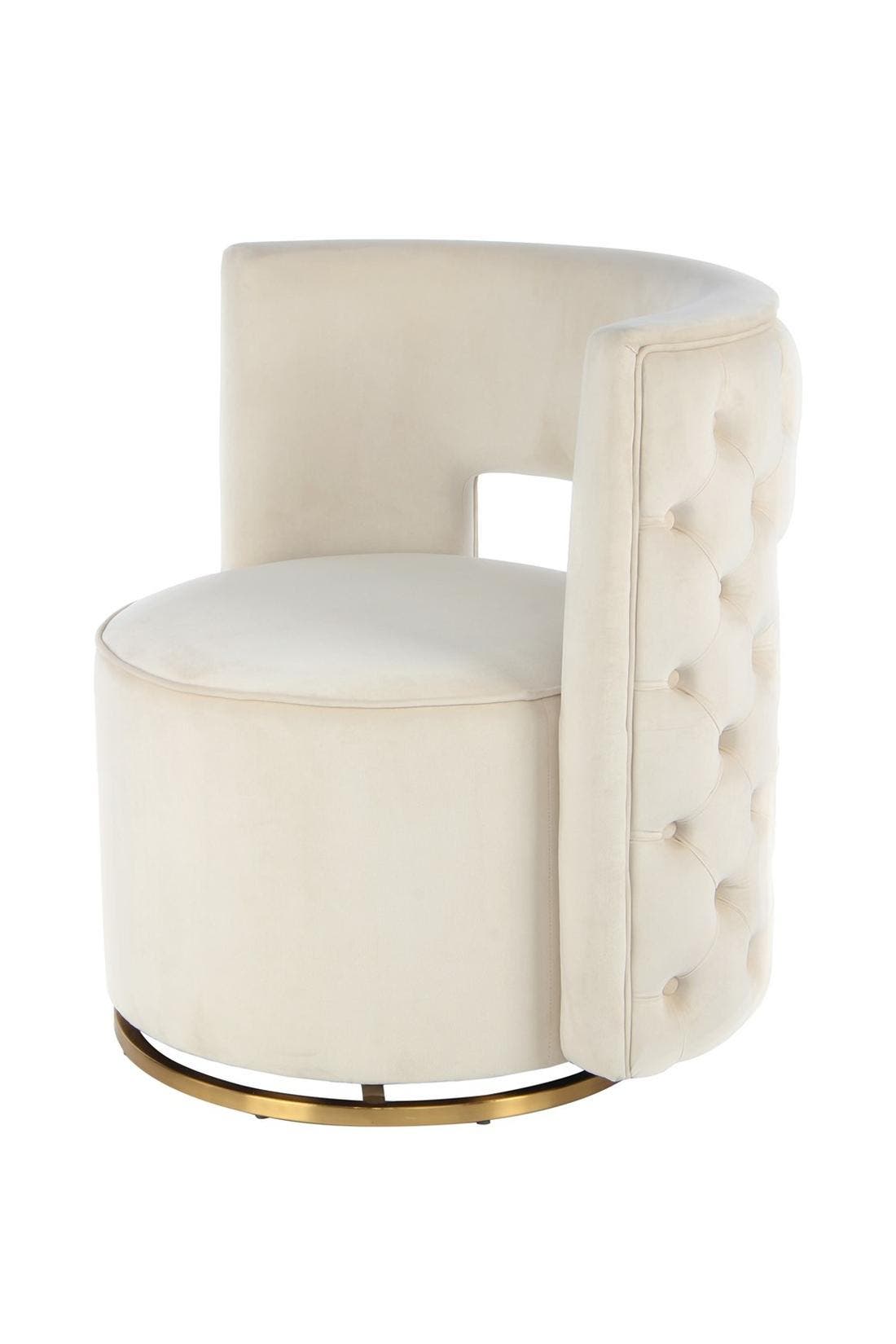 KAYOOM Sessel Drehsessel Beverly 125 - creme - gold – Eiche, Bild 1
