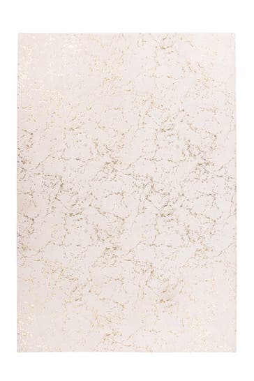ME GUSTA Wohnzimmer Teppich Hochflorteppich Bijou 225 in creme - gold