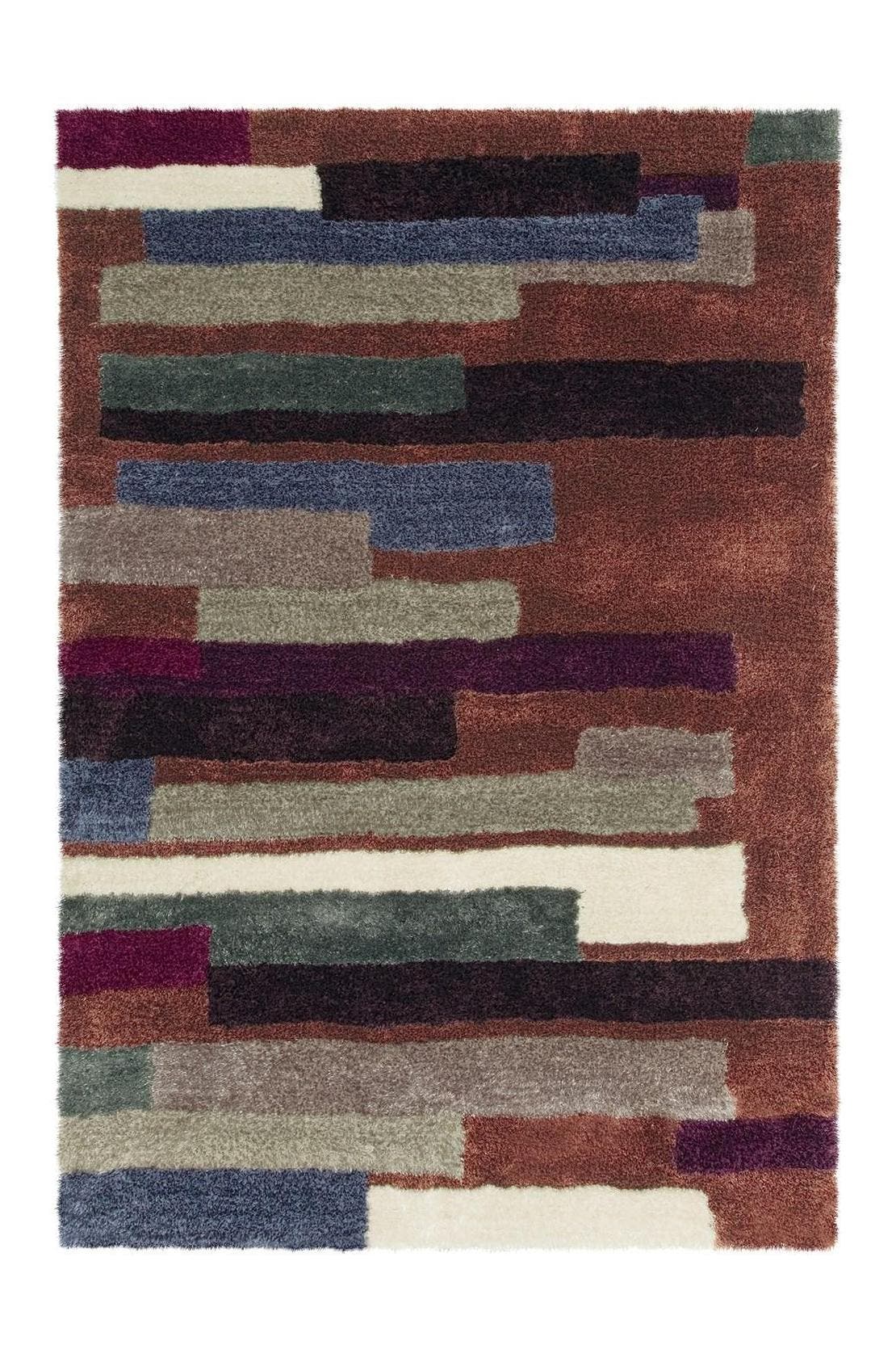 ARTE ESPINA Wohnzimmer Teppich Hochflorteppich Dance 810 bunt - Schoko, Bild 1