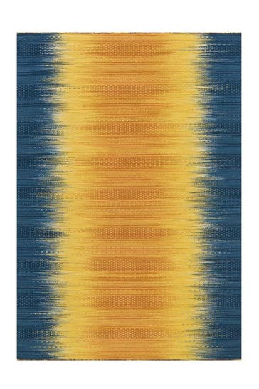 ARTE ESPINA Wohnzimmer Teppich Kurzflorteppich Sunset 807 in gelb - blau