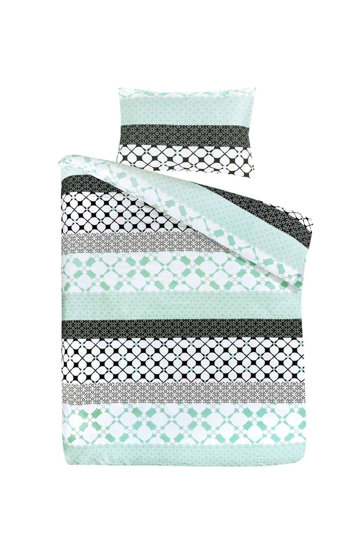 KAYOOM Bettwäsche Bettwäschegarnitur Gisele mit 1 Kissenbezug (65 x 65 cm) in grün, Bild 1