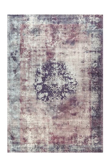 ARTE ESPINA Wohnzimmer Teppich Kurzflorteppich Vintage 840 in anthrazit – Vintage