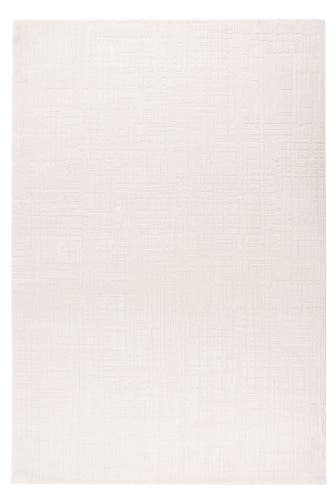 KAYOOM Wohnzimmer Kurzflor Teppich Bandito 125 Elfenbein