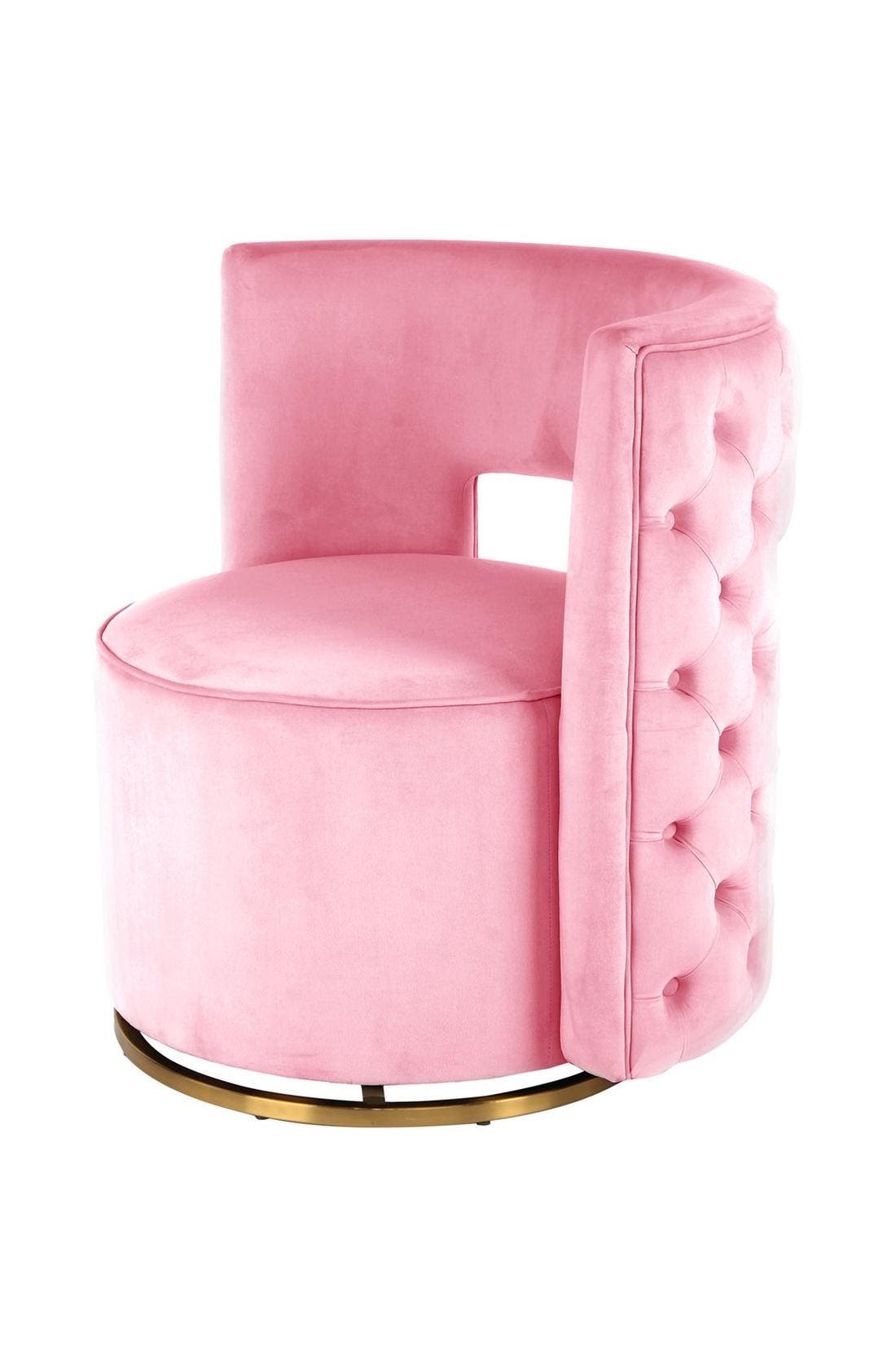 KAYOOM Sessel Drehsessel Beverly 125 rosa - gold – Eiche, Bild 1