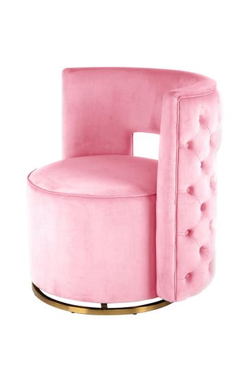 KAYOOM Sessel Drehsessel Beverly 125 rosa - gold – Eiche