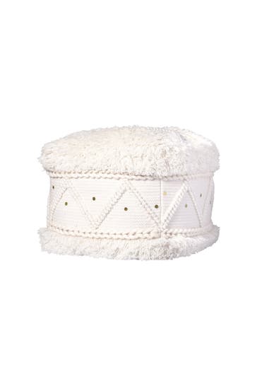 KAYOOM Sitzkissen Pouf Bohist 525 50 x 50 cm in creme