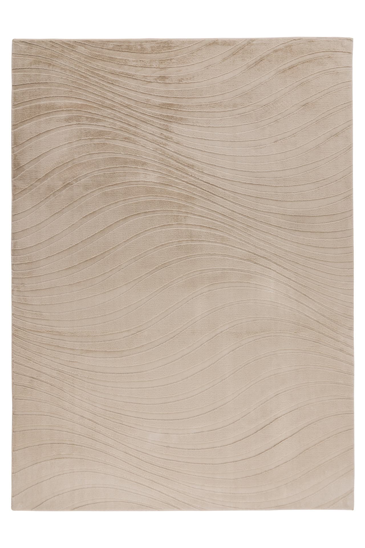 KAYOOM Wohnzimmer Kurzflor Teppich Kierk 325 Beige, Bild 1