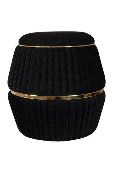 KAYOOM Hocker Doric 235 - schwarz - gold modern