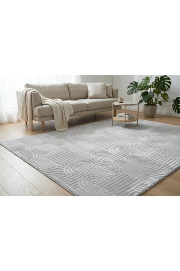 KAYOOM Wohnzimmer Teppich Kurzflorteppich Calma 125