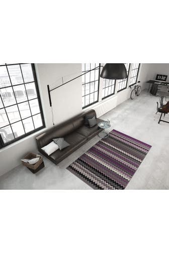 KAYOOM Wohnzimmer Teppich Kurzflorteppich Now! 725 160 x 230 cm in multi - violett