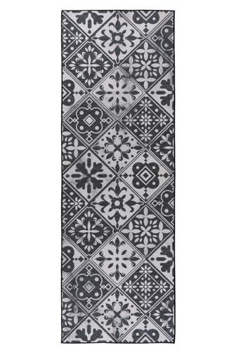 KAYOOM Wohnzimmer Teppich Kurzflorteppich Pyron 725 60 x 180 cm in grau