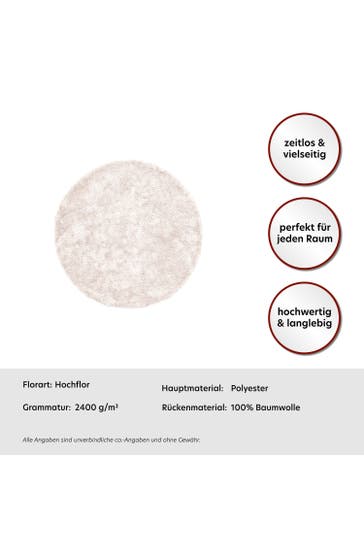 KAYOOM Wohnzimmer Teppich Hochflorteppich Diamond 725