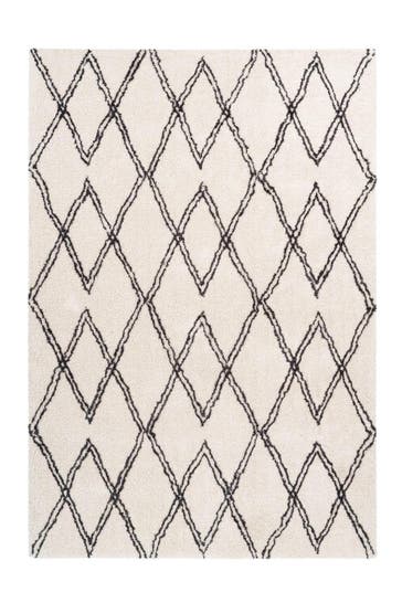 ME GUSTA Wohnzimmer Teppich Hochflorteppich Orlando 325 in elfenbein