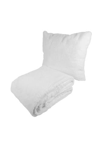KAYOOM Decke Dekokissen & Decke - Tagesdecke Aimee 625 2er-Set weiß