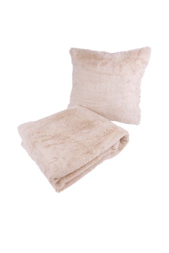 KAYOOM Decke Dekokissen & Decke - Tagesdecke Aimee 625 2er-Set creme