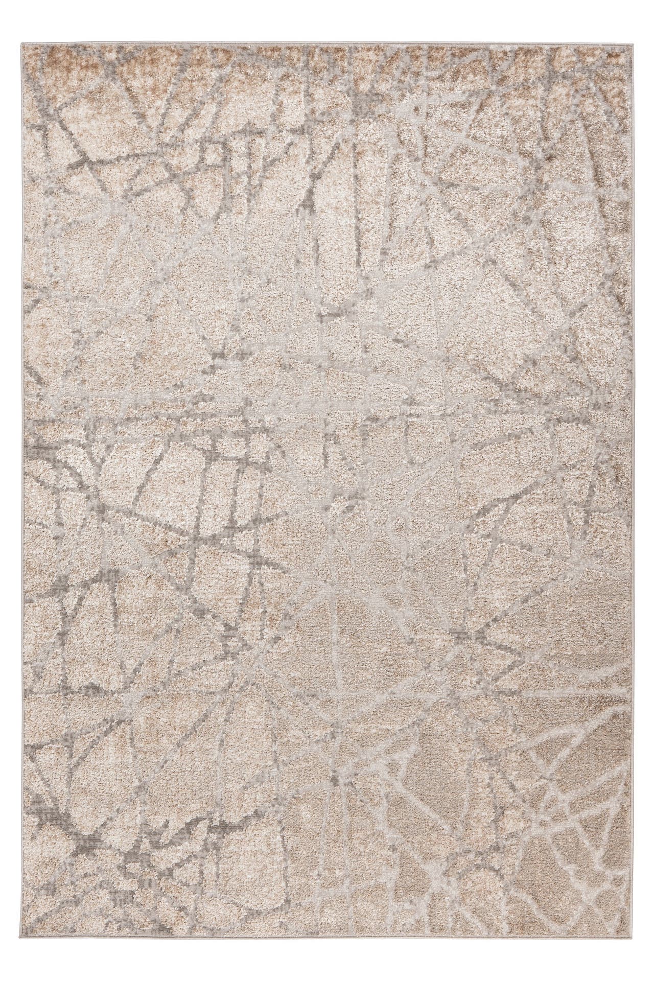 KAYOOM Wohnzimmer Teppich Kurzflorteppich Catcher 125 in silber - beige, Bild 1