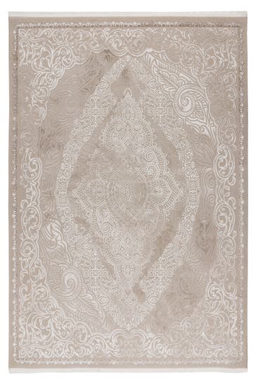 KAYOOM Wohnzimmer Kurzflor Teppich Reservat 125 beige