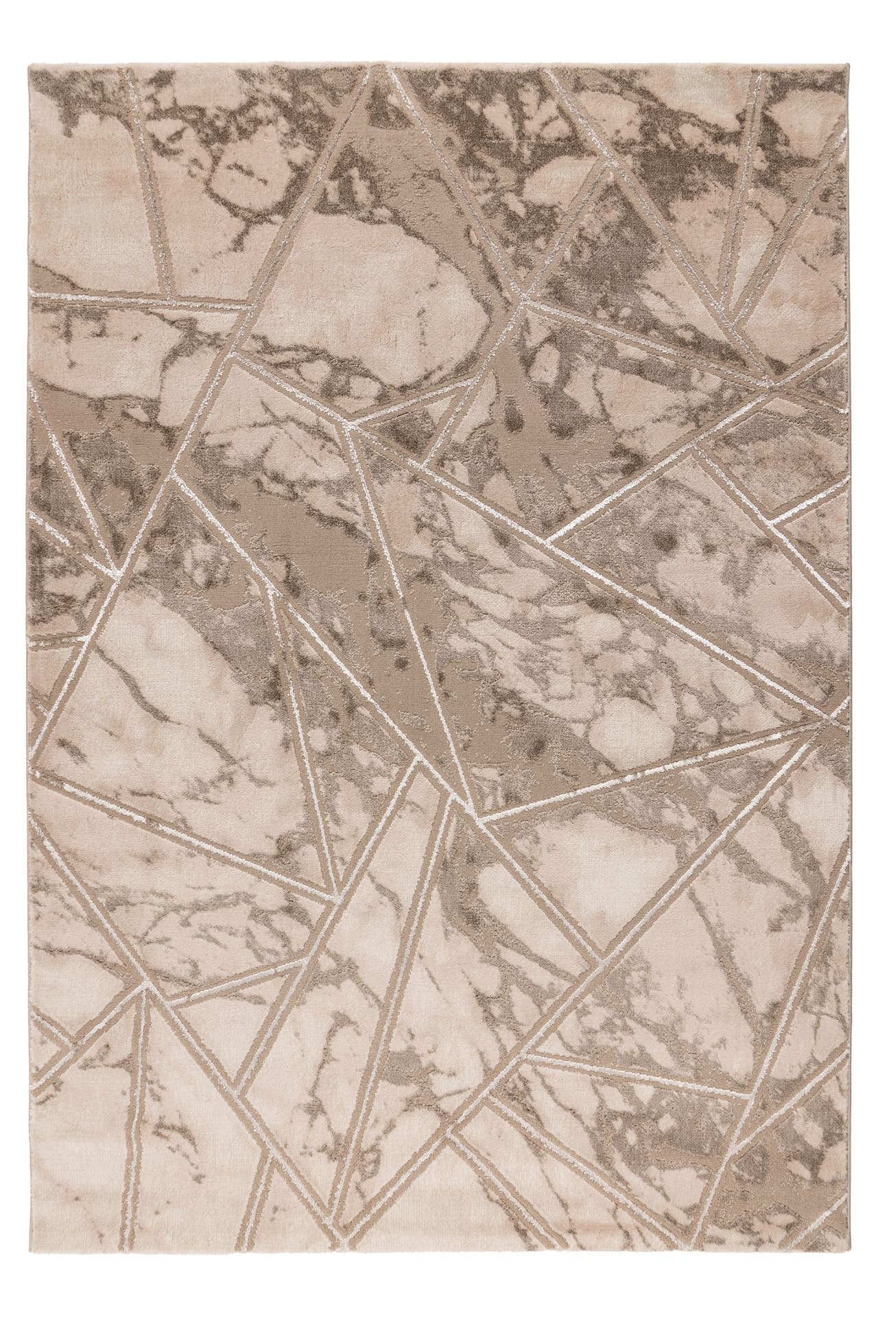 KAYOOM Wohnzimmer Kurzflor Teppich Mineral 225 Beige, Bild 1