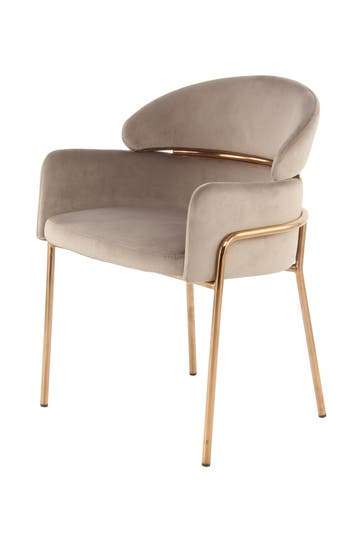 KAYOOM Stuhl Corey 125 Taupe - Roségold – Eiche retro