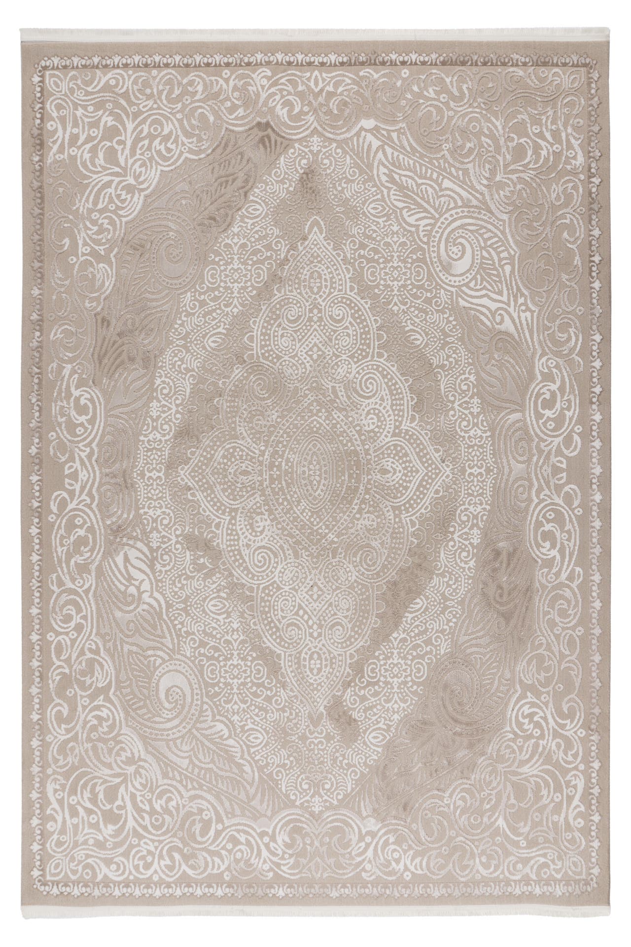 KAYOOM Wohnzimmer Kurzflor Teppich Stage 225 Beige, Bild 1