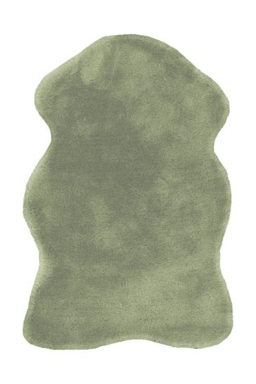 ARTE ESPINA Wohnzimmer Teppich Hochflorteppich Rabbit in mint – Landhaus
