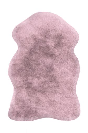 PADIRO Wohnzimmer Teppich Hochflorteppich Rabbit in rosa