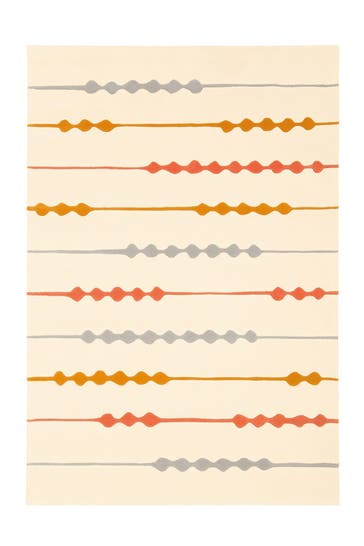 ARTE ESPINA Wohnzimmer Teppich Kurzflorteppich Spirit 3083 170 x 240 cm in beige - orange