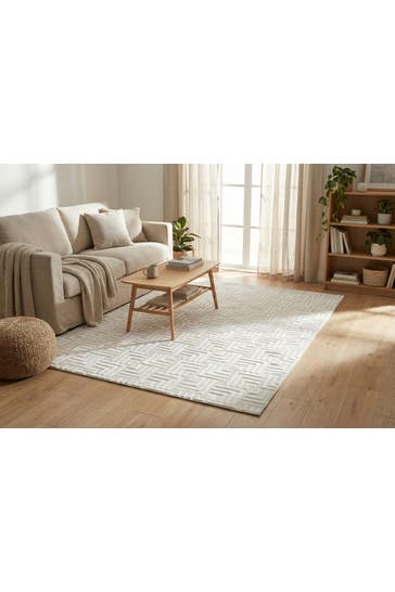 KAYOOM Wohnzimmer Teppich Kurzflorteppich Calma 325