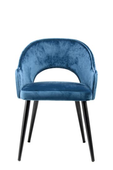 KAYOOM Stuhl Joris 110 2er-Set blau – eiche , modern