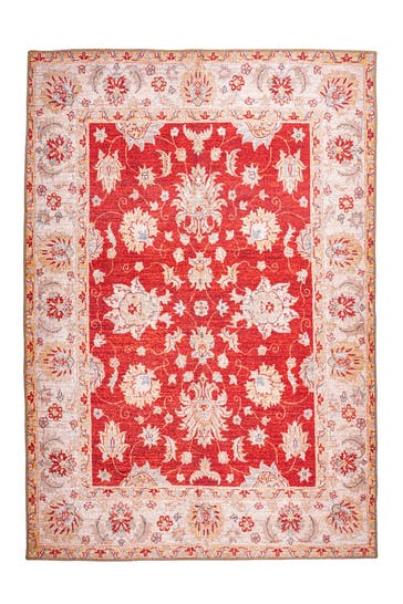 ME GUSTA Wohnzimmer Teppich Kurzflorteppich Faye 625 in rot