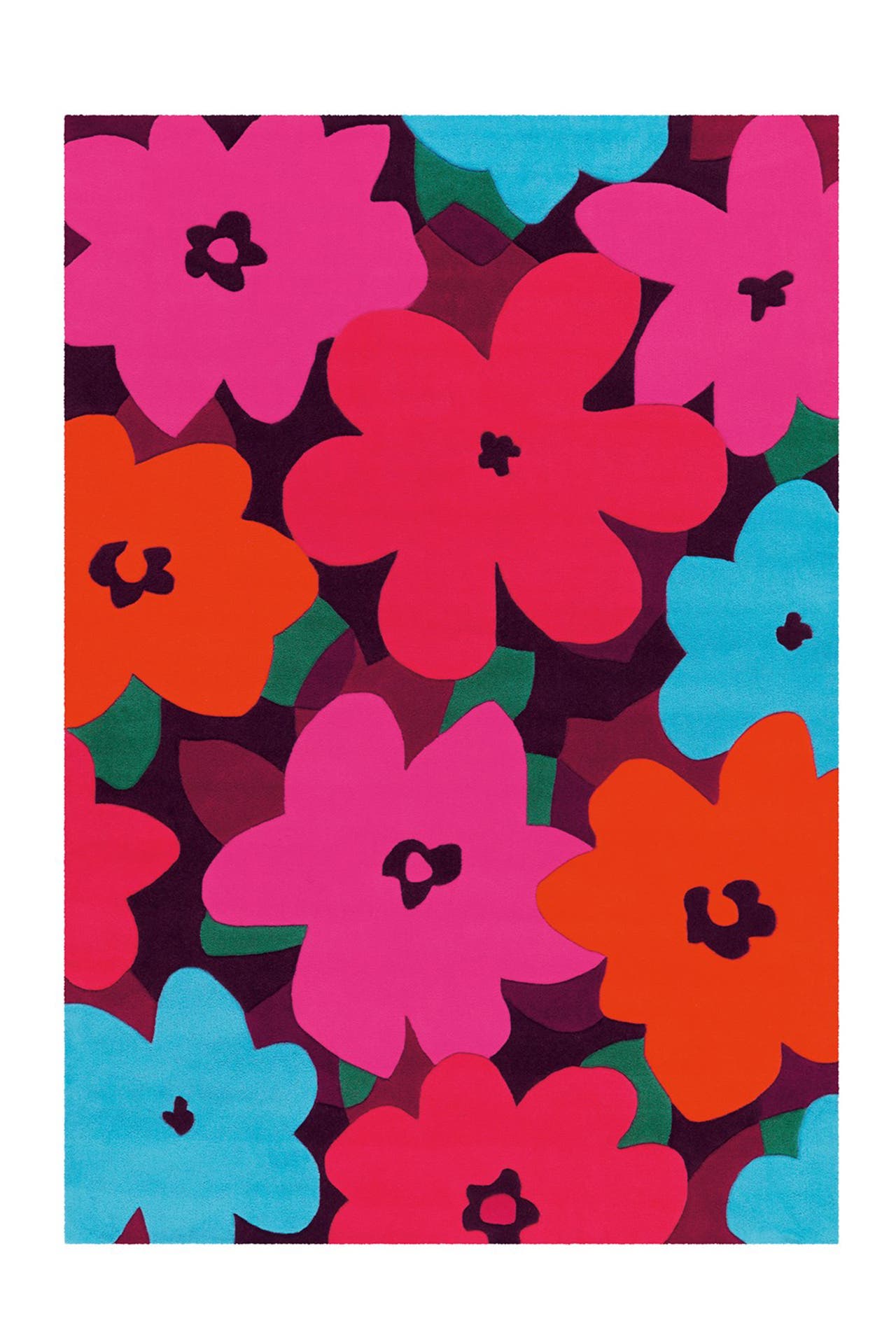 ARTE ESPINA Wohnzimmer Kurzflorteppich 413 bunt - Pink, Bild 1