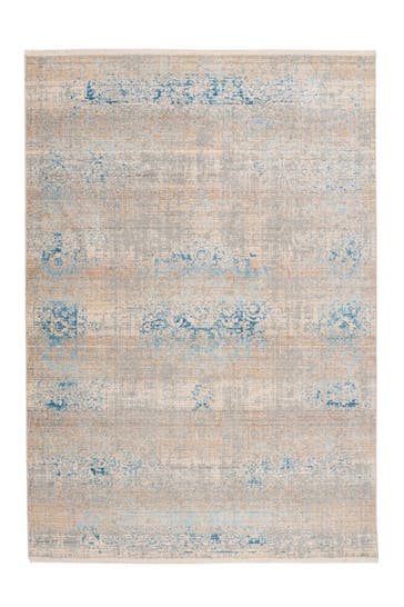 ARTE ESPINA Wohnzimmer Teppich Kurzflorteppich Baroque 325 in grau - Türkis