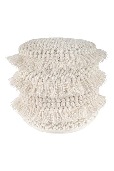 KAYOOM Sitzkissen Pouf Bohist 325 35 x 35 cm in natural
