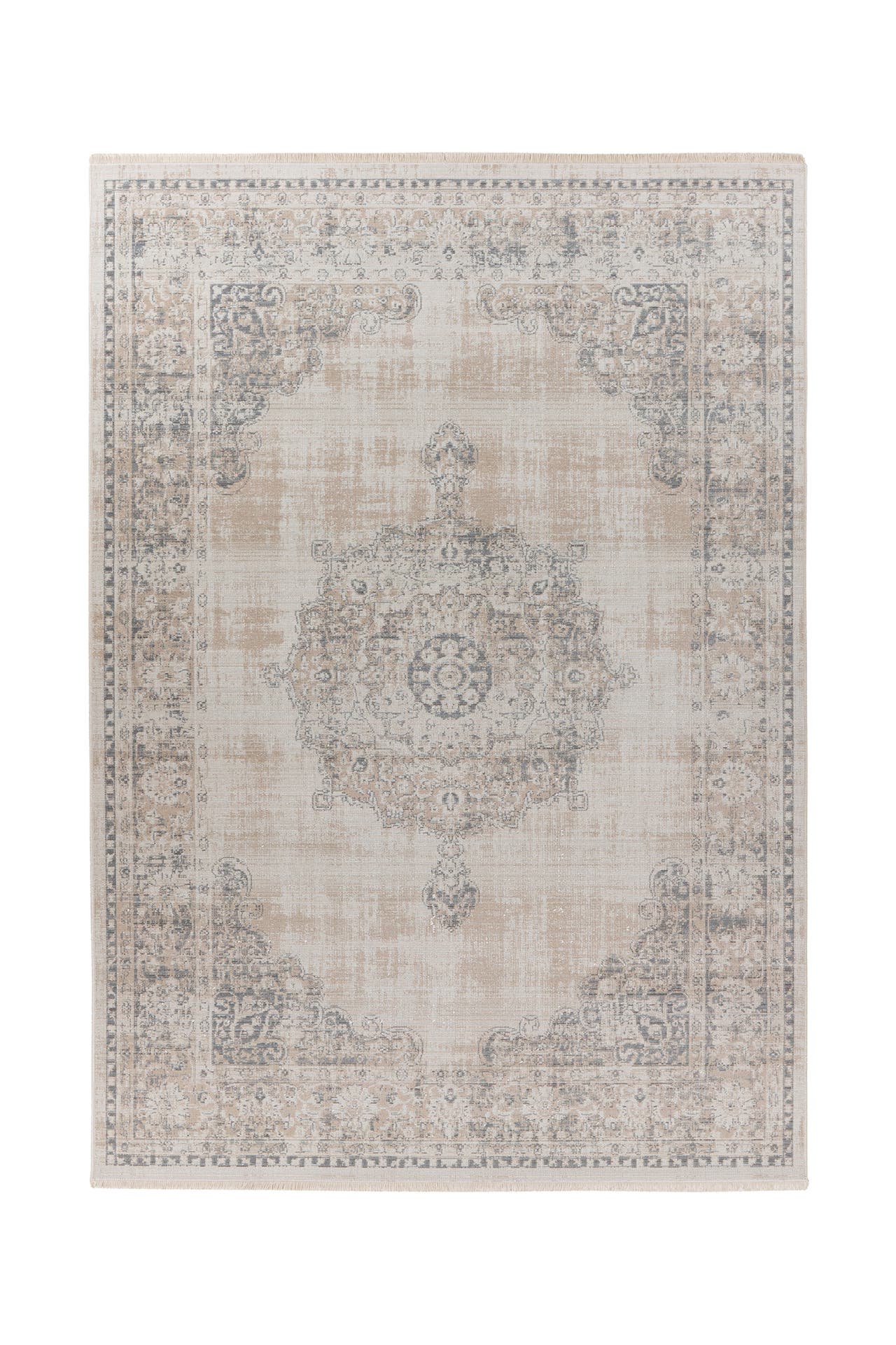 KAYOOM Wohnzimmer Teppich Kurzflorteppich Milan 125 in grau, Bild 1