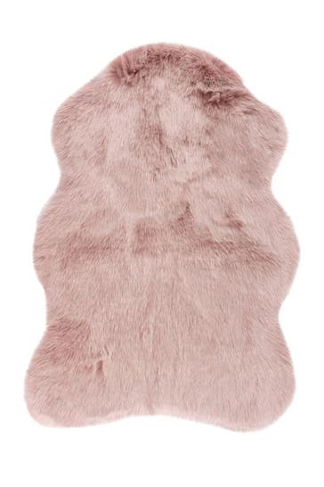 ME GUSTA Wohnzimmer Teppich Hochflorteppich Tender 125 in Puderrosa