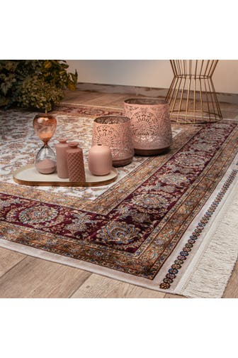 KAYOOM Wohnzimmer Teppich Vintage Teppich Babil 310 in creme – Vintage