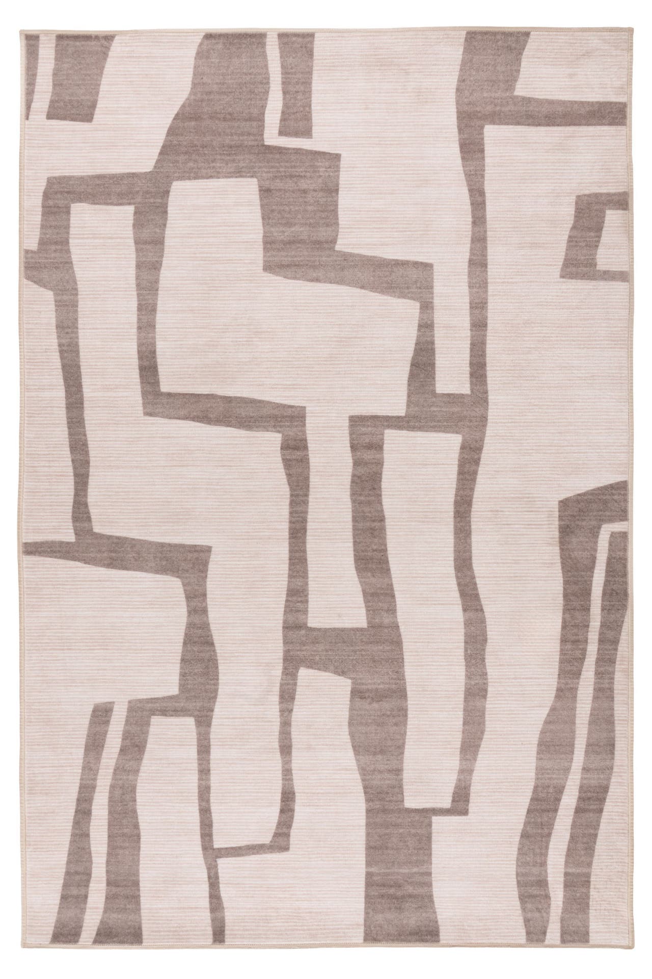 KAYOOM Wohnzimmer Kurzflor Teppich Bluster 325 Taupe, Bild 1
