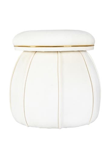 KAYOOM Hocker Corin 125 - elfenbein - gold