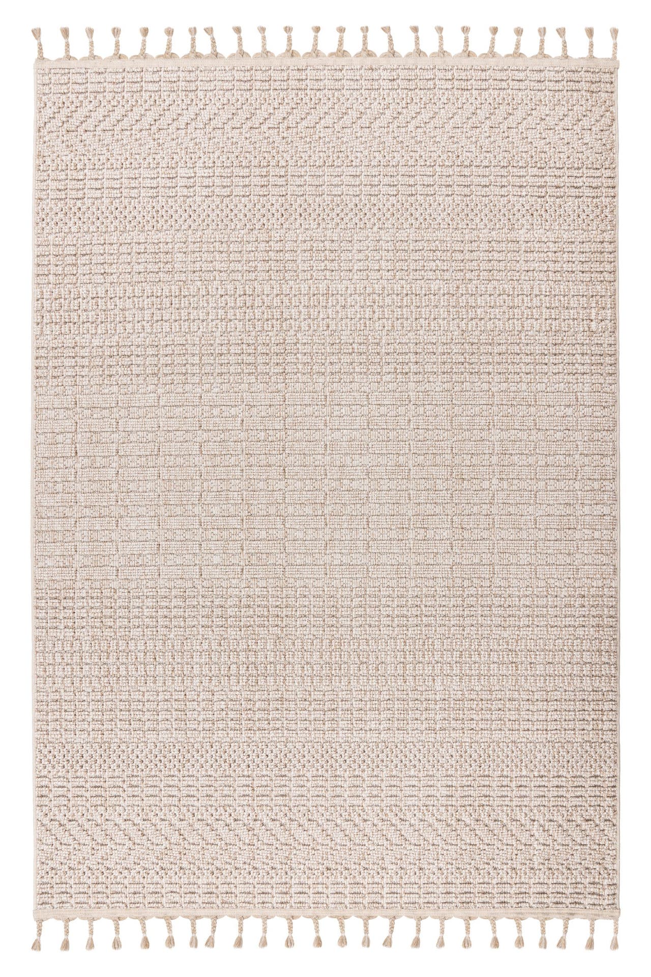 KAYOOM Wohnzimmer Kurzflor Teppich Reef 125 Beige, Bild 1