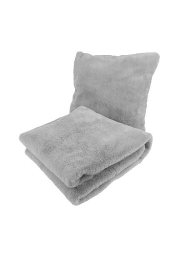 KAYOOM Decke Dekokissen & Decke - Tagesdecke Aimee 625 2er-Set grau - blau