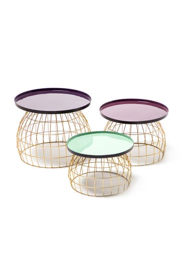 KAYOOM Beistelltisch -Set Laudatio 260 Pflaume - Violett - Hellgrün – eiche , modern