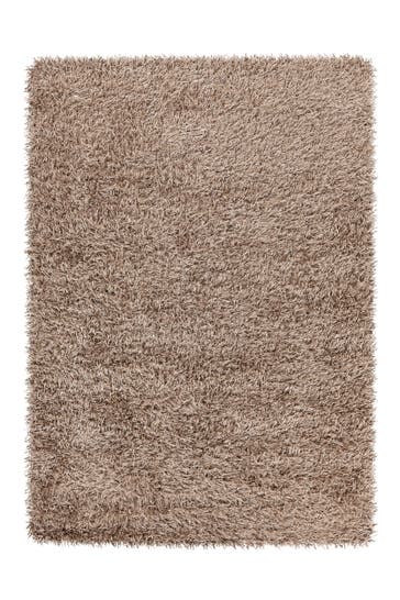 ARTE ESPINA Wohnzimmer Teppich Kurzflorteppich Beat 8102 120 x 180 cm in weiß - taupe