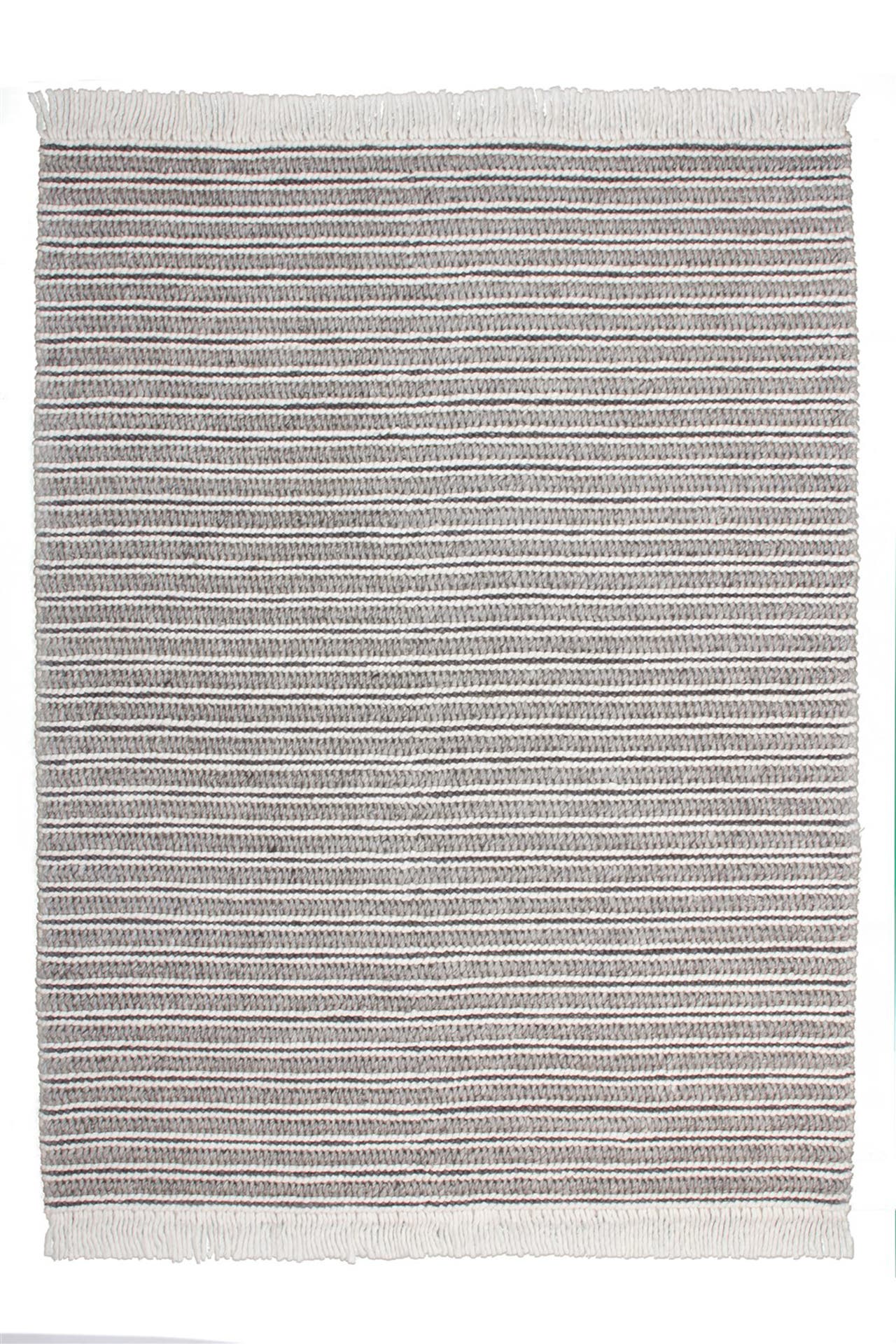 KAYOOM Wohnzimmer Teppich Kurzflorteppich Natura 110 in Natural - grau – Landhaus, Bild 1