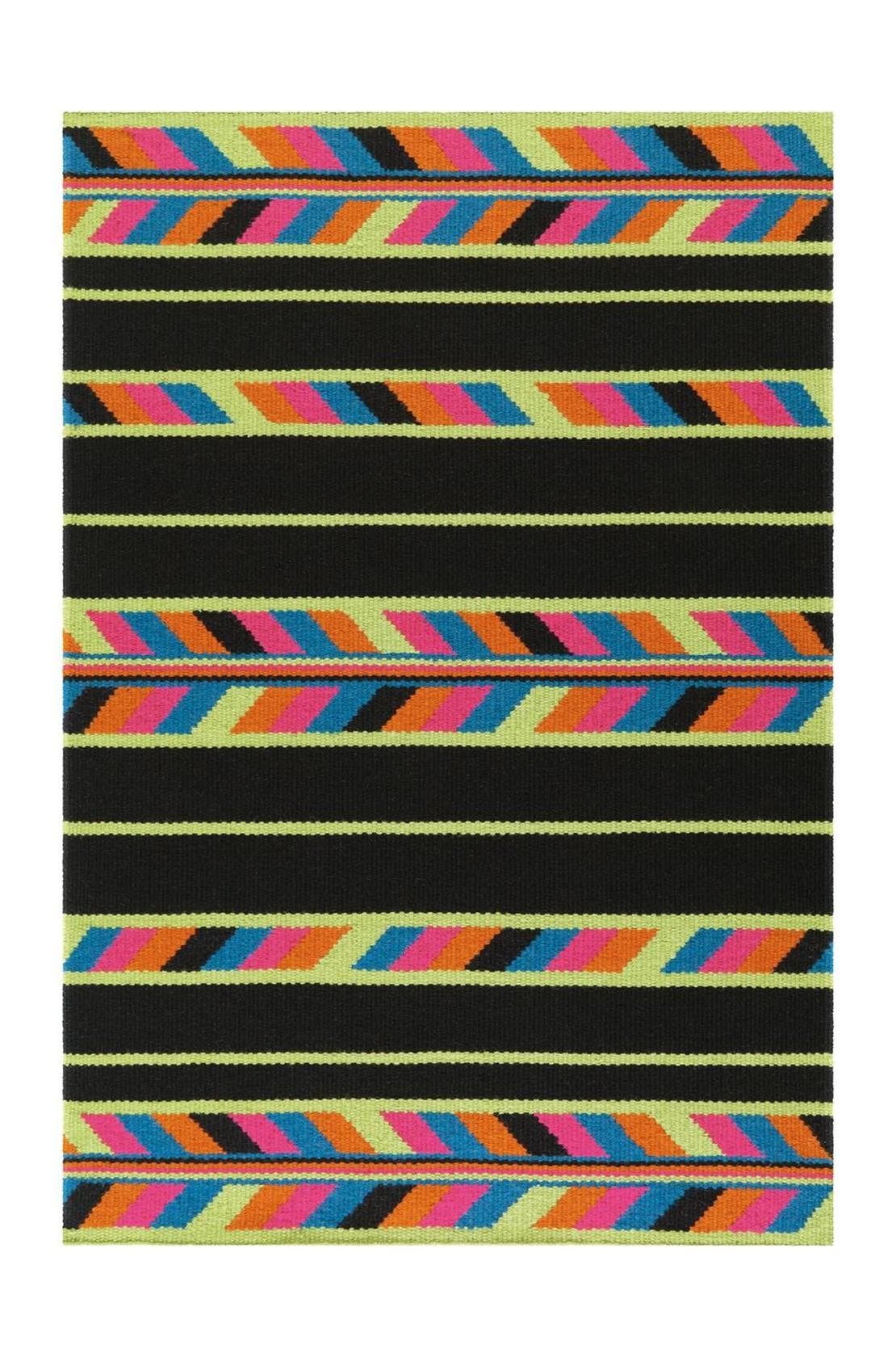 ARTE ESPINA Wohnzimmer Teppich Kurzflorteppich Craft 805 bunt - schwarz – Modern, Bild 1