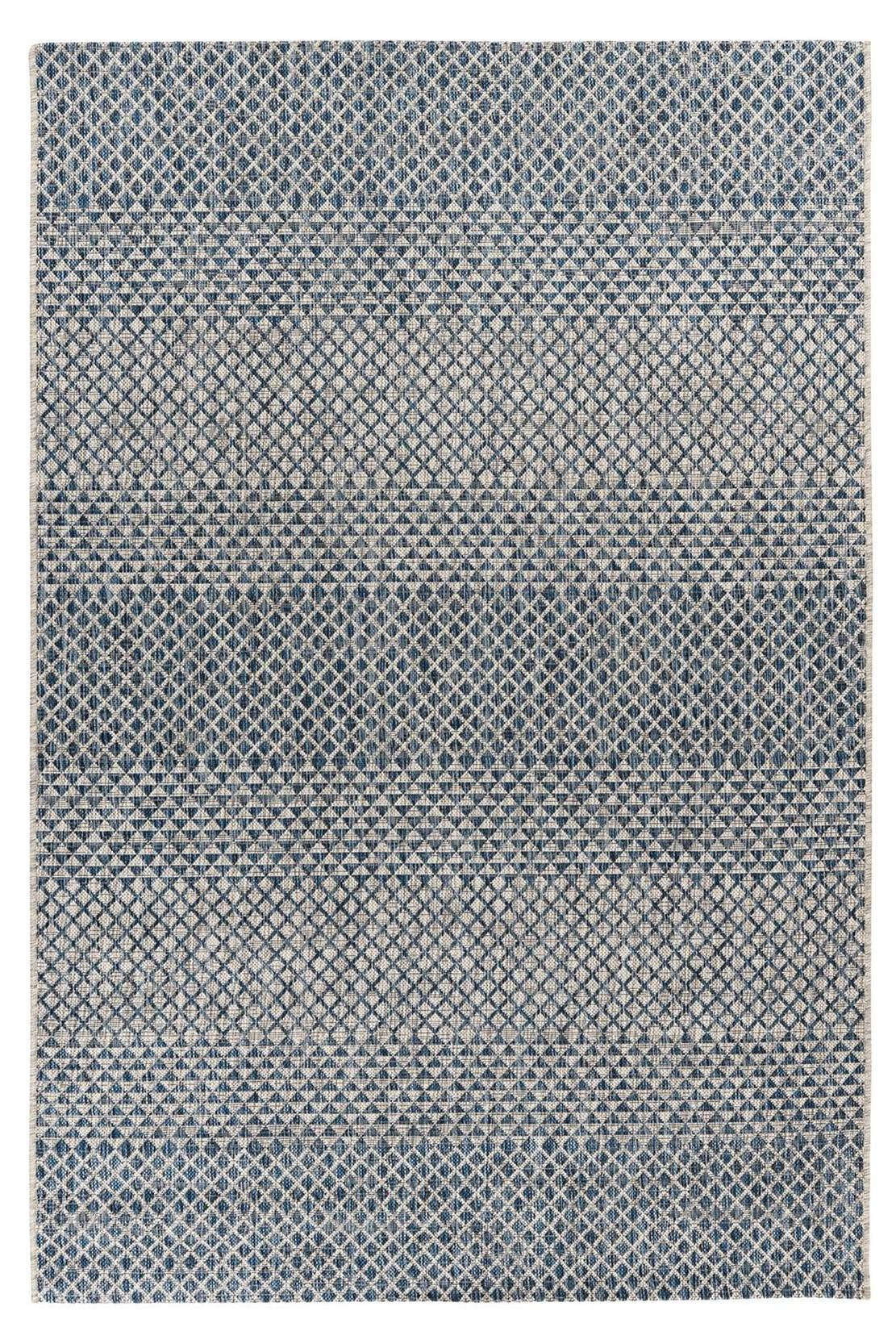 KAYOOM Wohnzimmer Teppich Kurzflorteppich Nautic 887 in blau, Bild 1