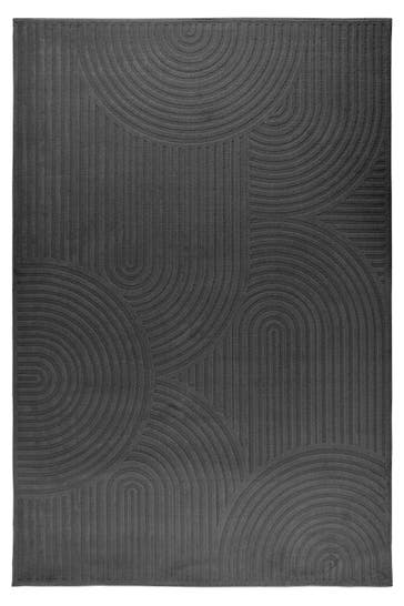 KAYOOM Wohnzimmer Kurzflor Teppich Bandito 325 Grau