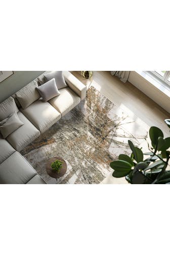 KAYOOM Wohnzimmer Teppich Webteppich Firenze 485 in grün