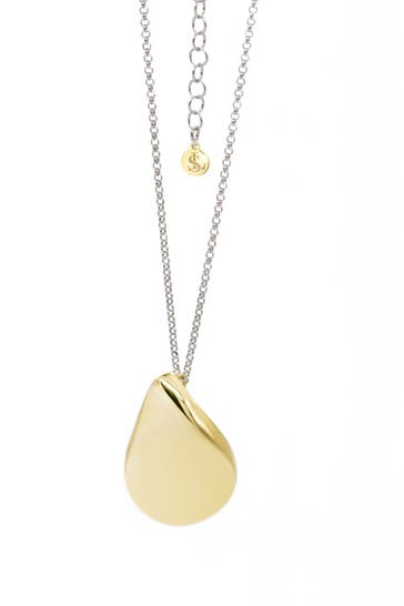 LEIS Kette 925 Sterling Silber vergoldet/rhodiniert Glänzend 45 cm gelb